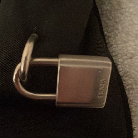 Prada nylon purse black bought at designer resale store. In good used condition. - Picture 4 of 17